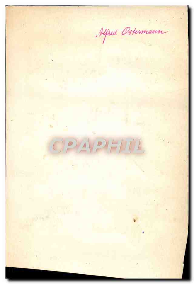 CPA Alfred Ostermann — Verso
