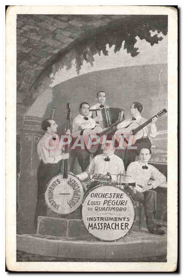 CPA Orchestre Louis Peguri Masspacher Passage du grand cerf Paris