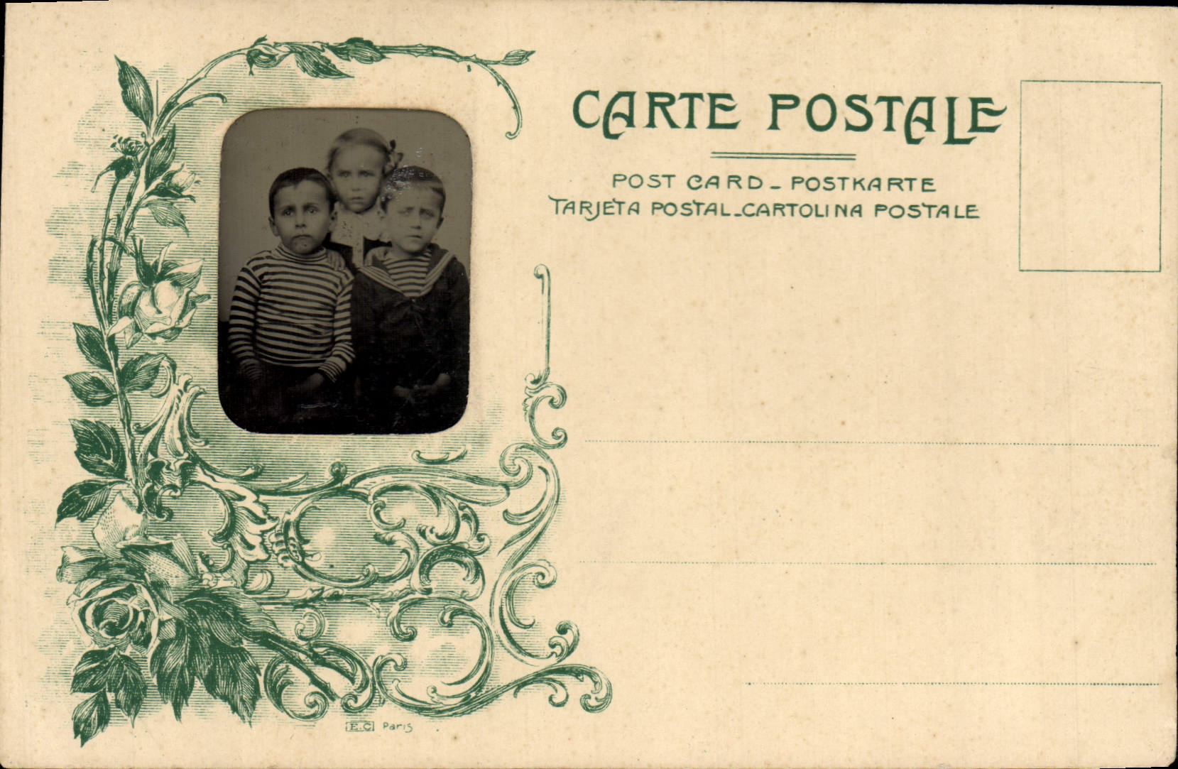 CARTE PHOTO Enfants