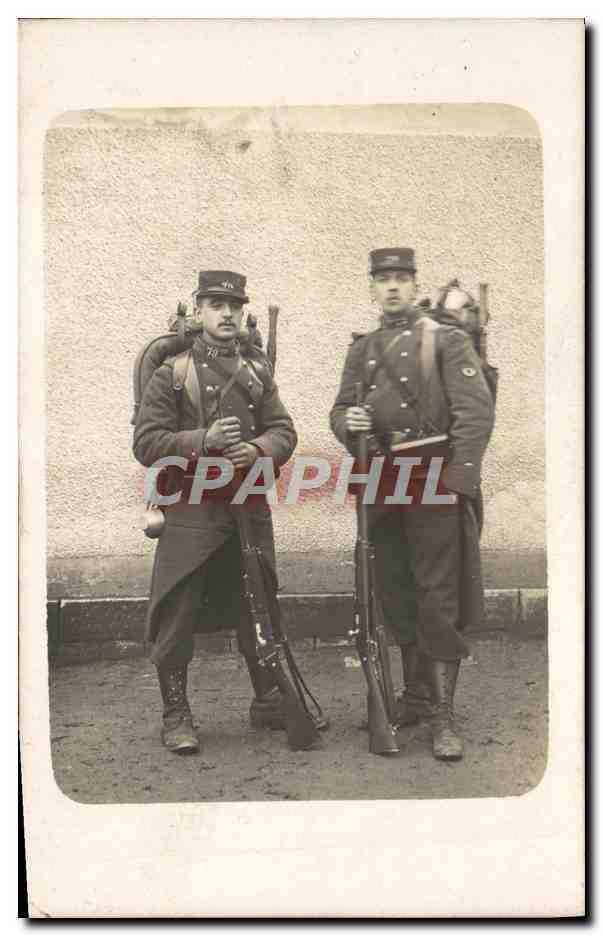 CARTE PHOTO Soldats Militaria (n°79 sur le col)
