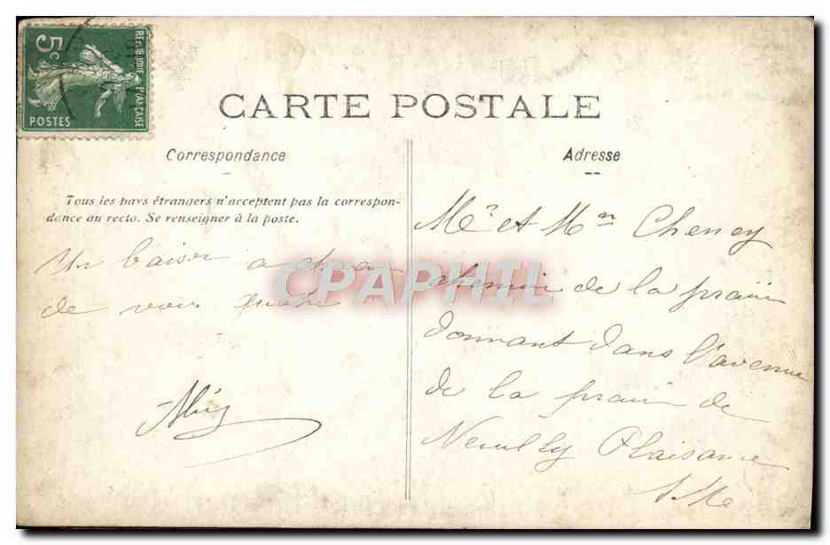 CARTE PHOTO Homme Cavalier Cheval — Rückseite