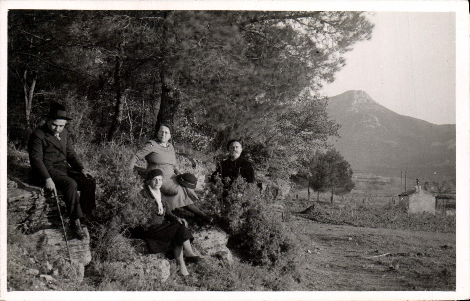 CARTE PHOTO Famille