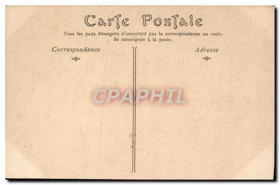 CPA Tunis Le Bardo La Cour Des Louis — Verso