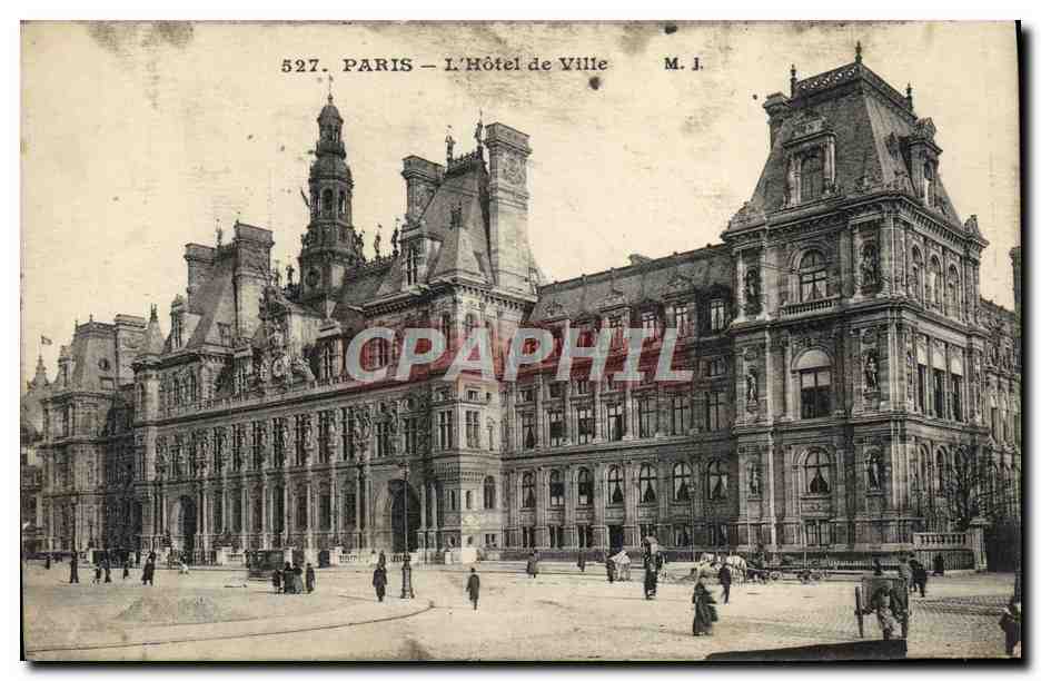 CPA Paris l'Hotel De Ville