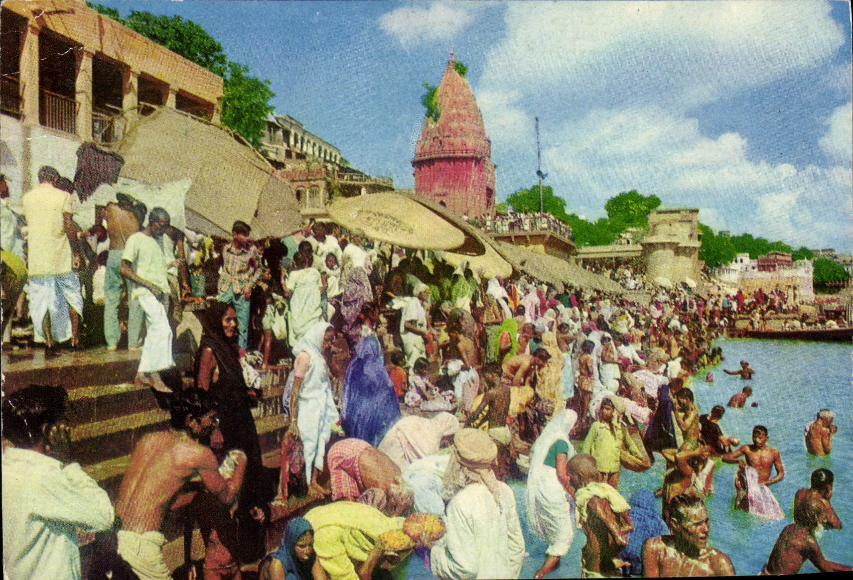 CPM A Festival Bath Of A Ghat Varanasi