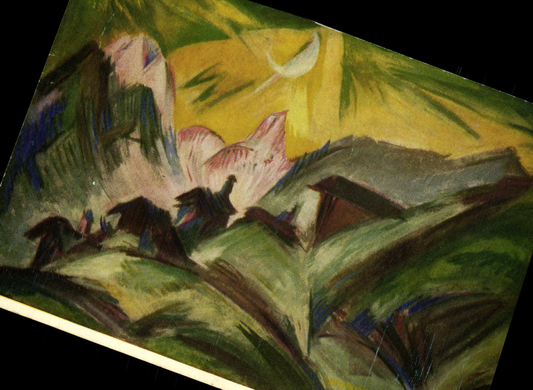 CPM Ernst Ludwig Kirchner Staffelalp Beim Mondschein