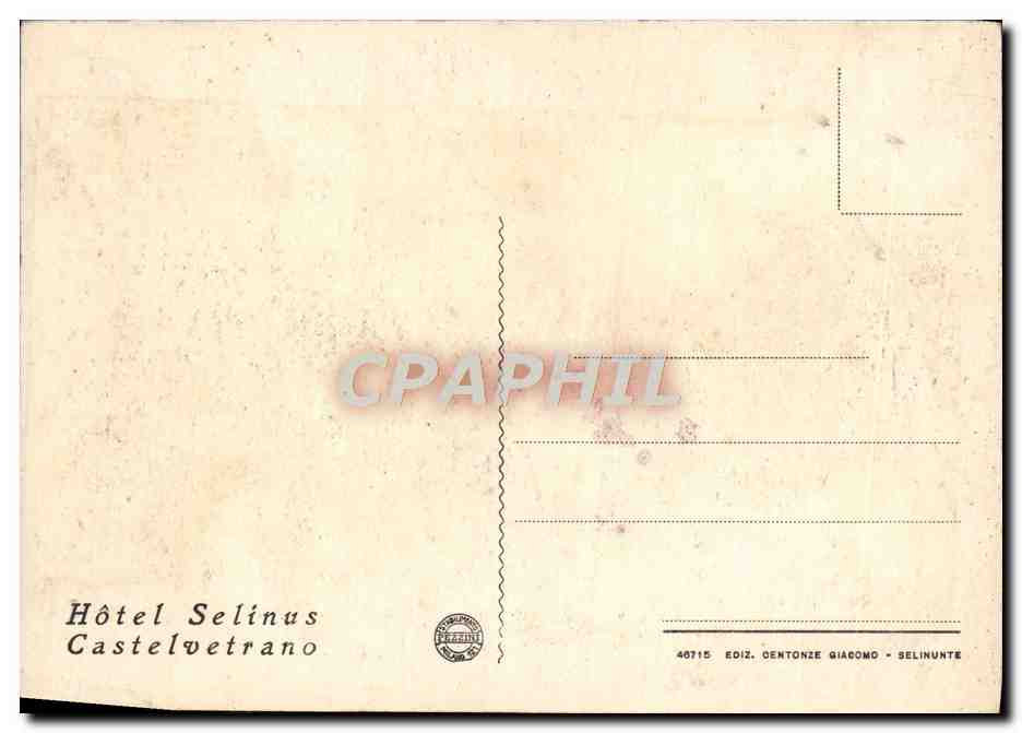 CPM Castelvetrano Selinunte Tempio Di Ercole Esterno — Rückseite