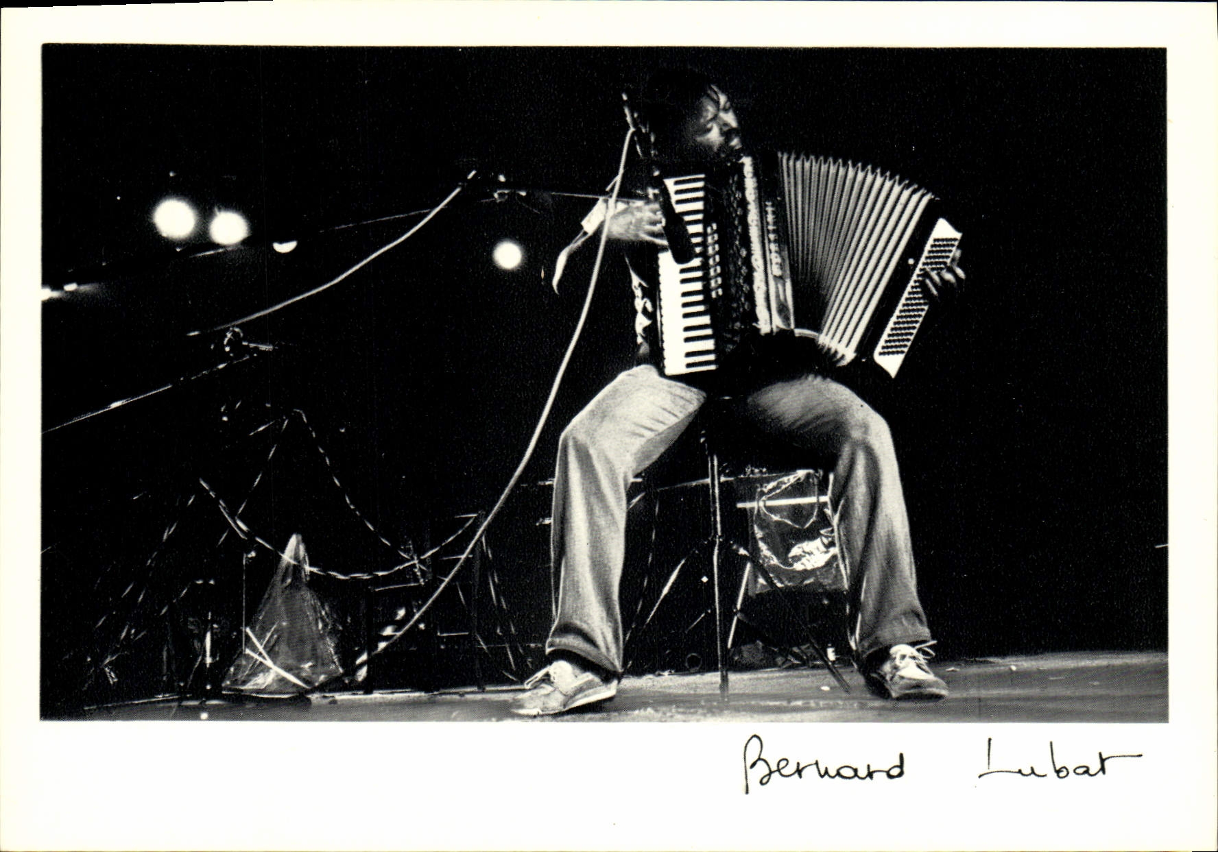 CPM Les Musiciens De Jazz Bernard Lubat Uzeste 1981 Accordeon
