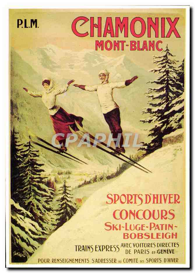Chamonix Mont-Blanc — Winter-Sport — P.L.M. Tamagno