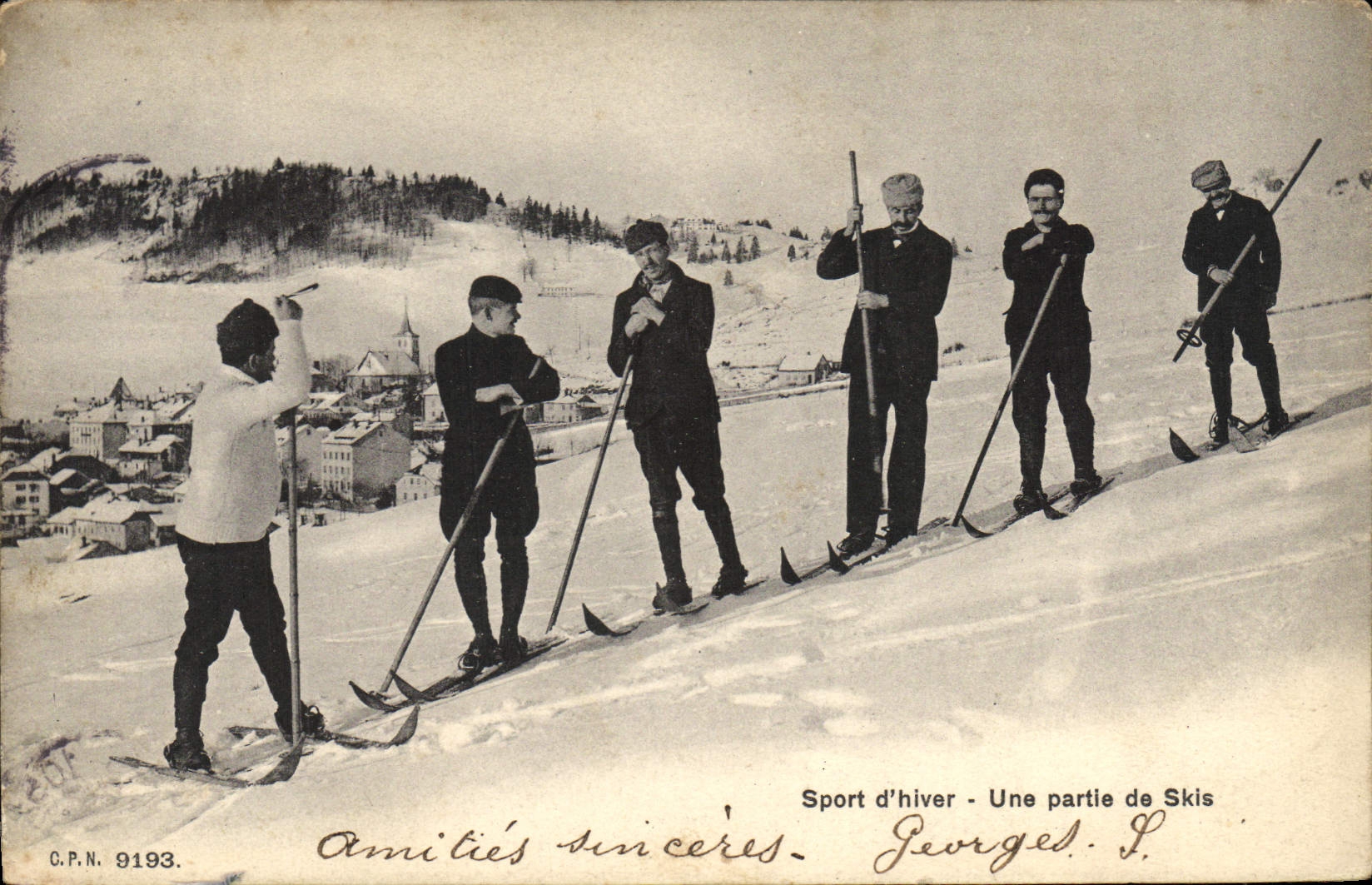 Sport d'hiver - Une partie de Skis — Georgel. J. — C.P.N. 9193