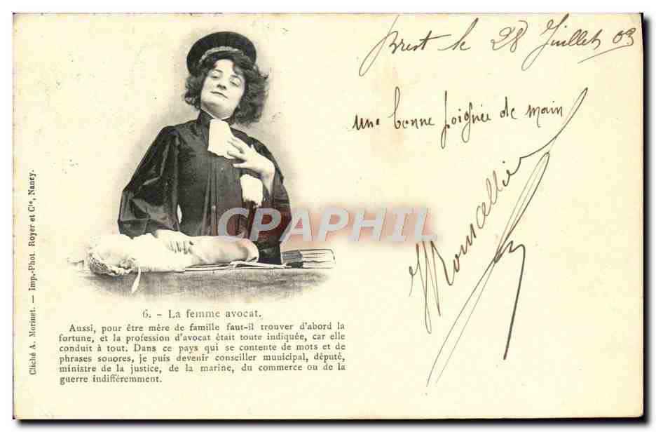 La femme avocat — série 6 — Chilid A. Morinot, Narcy