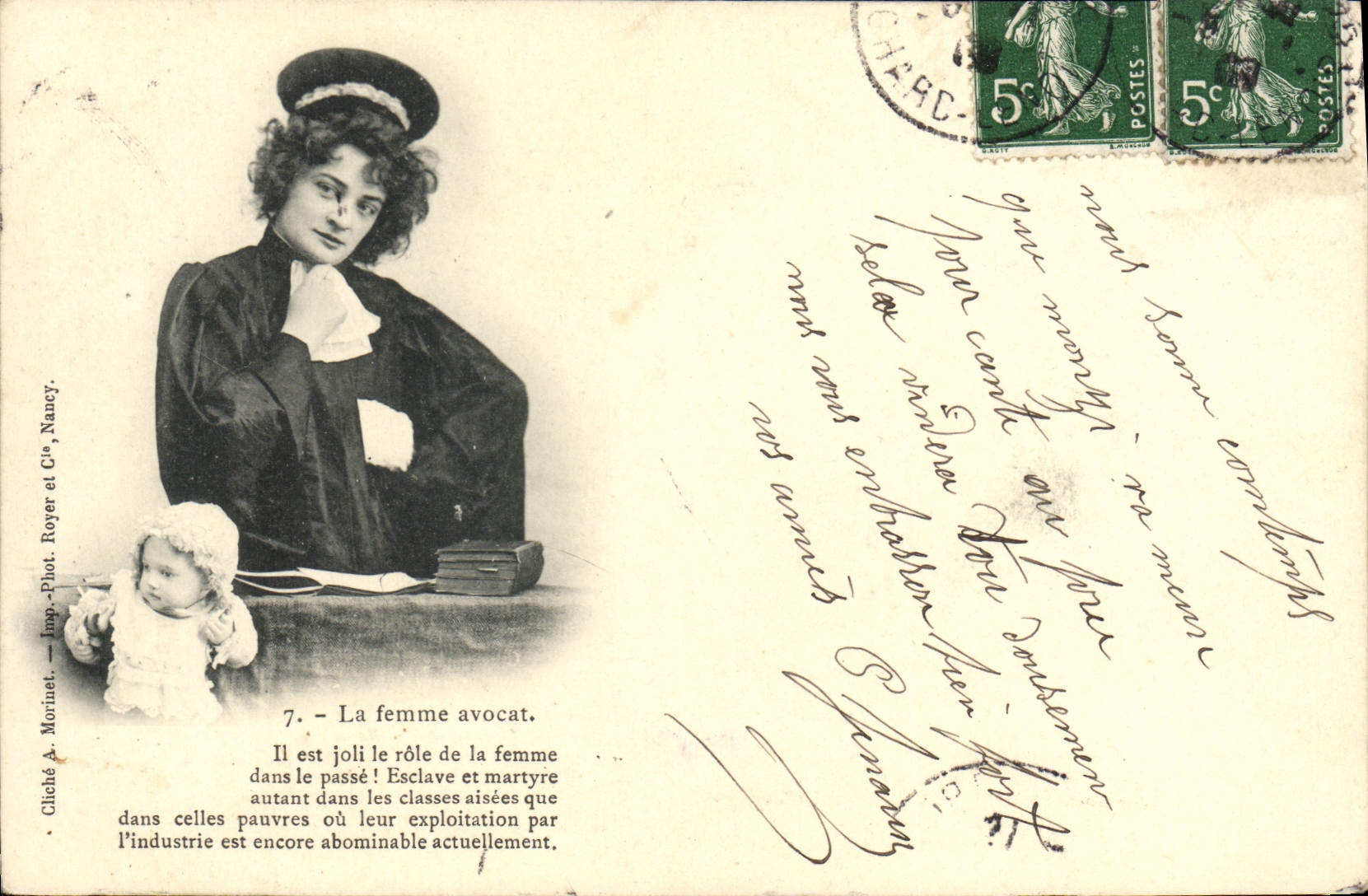 La femme avocat — 7. — Cliché A. Morinet, Nancy