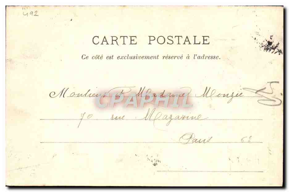 La femme avocat — série 14 — Cliché A. Morinhet — Achterkant