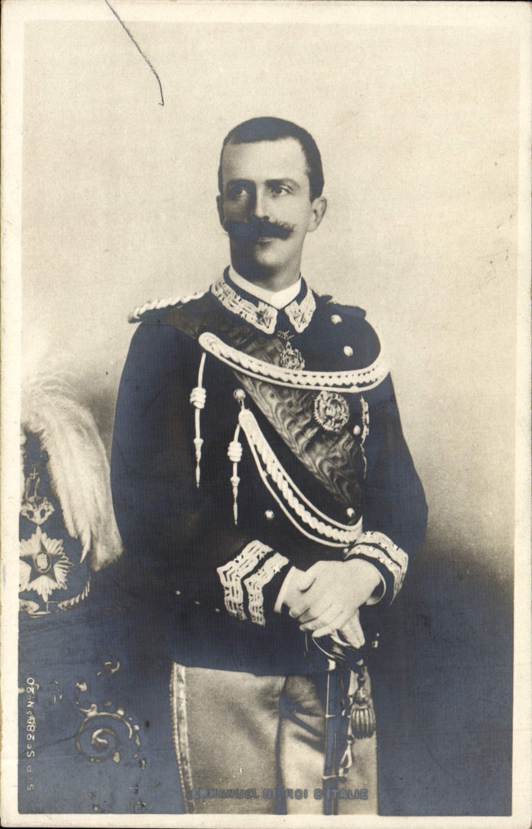 Émanuele III roi d'Italie — portrait en uniforme — SIP Se28845-20