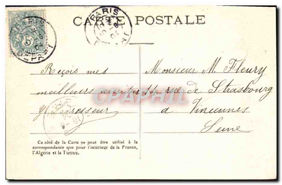 CPA Pierrot Decu Oh Benheur Elle M'Ecrit Qu'elle Viendra — Rückseite