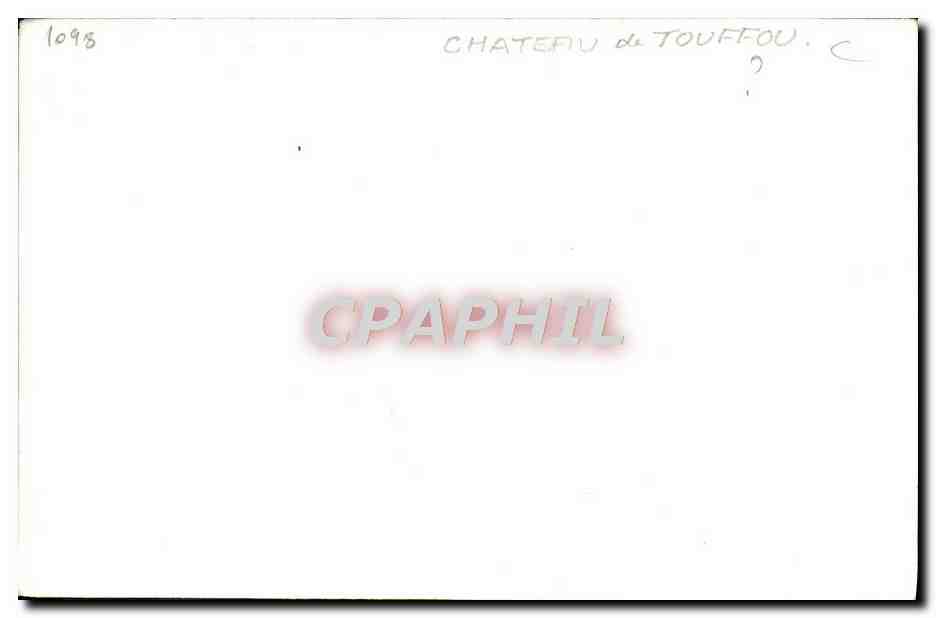 CARTE PHOTO Chateau De Touffou — Rückseite