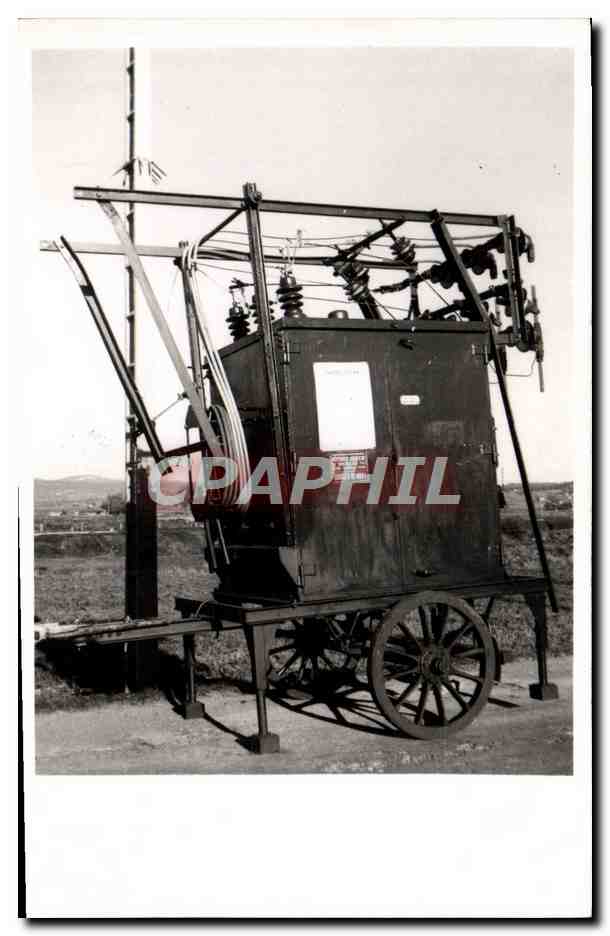 CARTE PHOTO Machine Electrique Electricite
