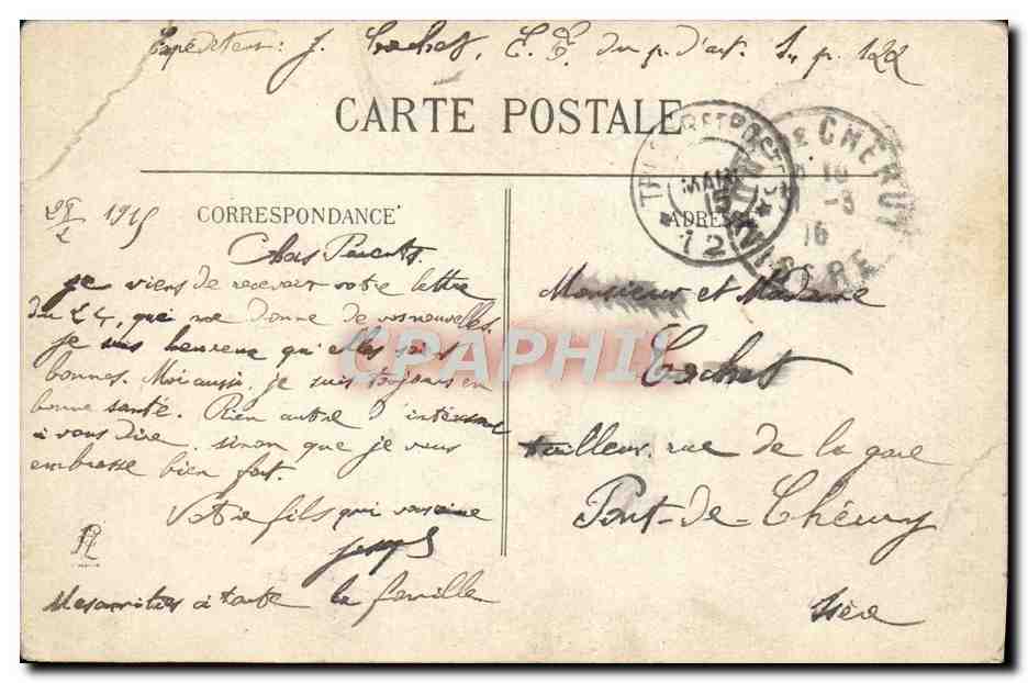 CPA La Vie Sur Le Front L'Atelier Du Tailleur Militaria  — Rückseite
