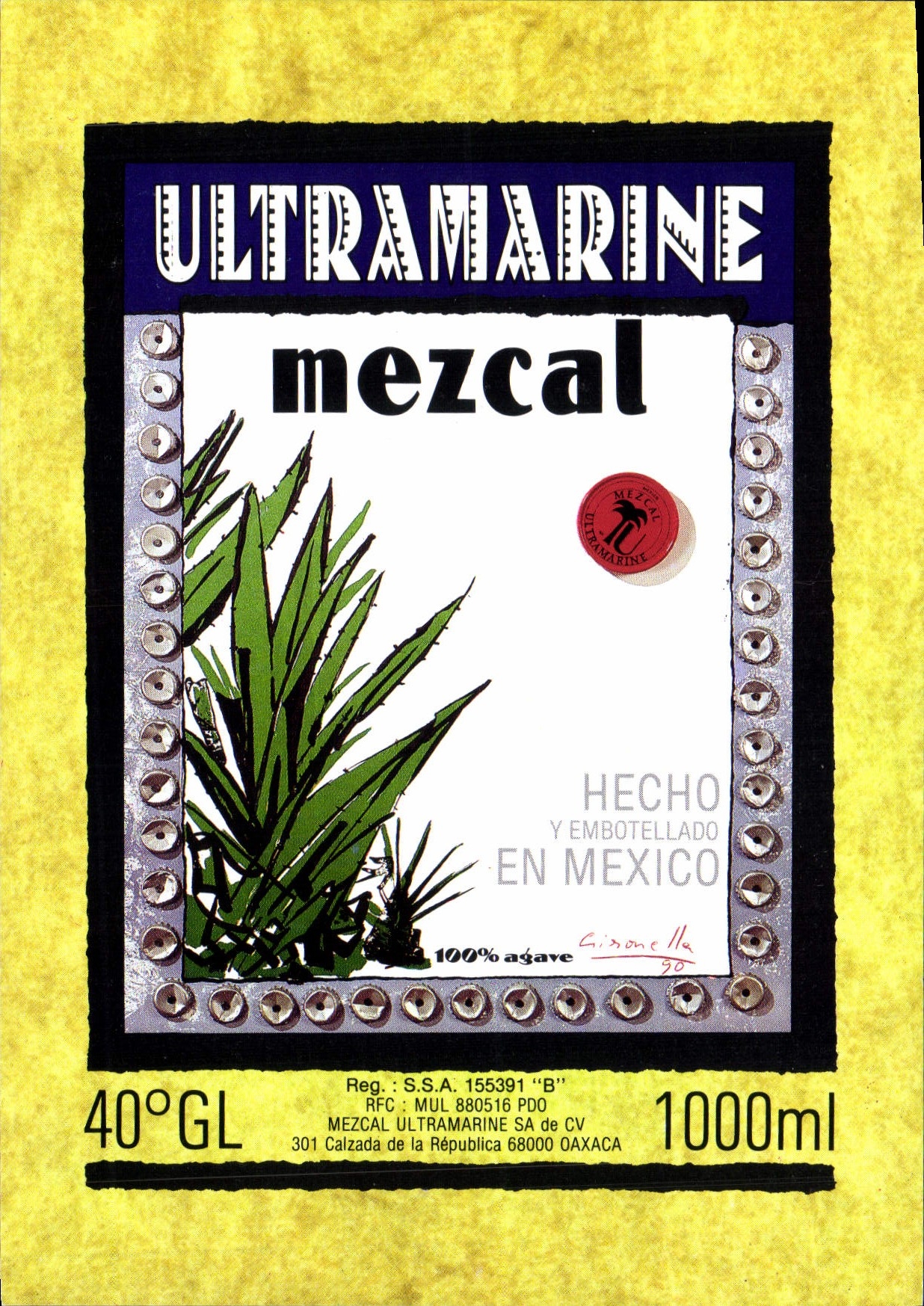 Mezcal Ultramarine — illustration d'Alberto Gironella — édition Ultramarine