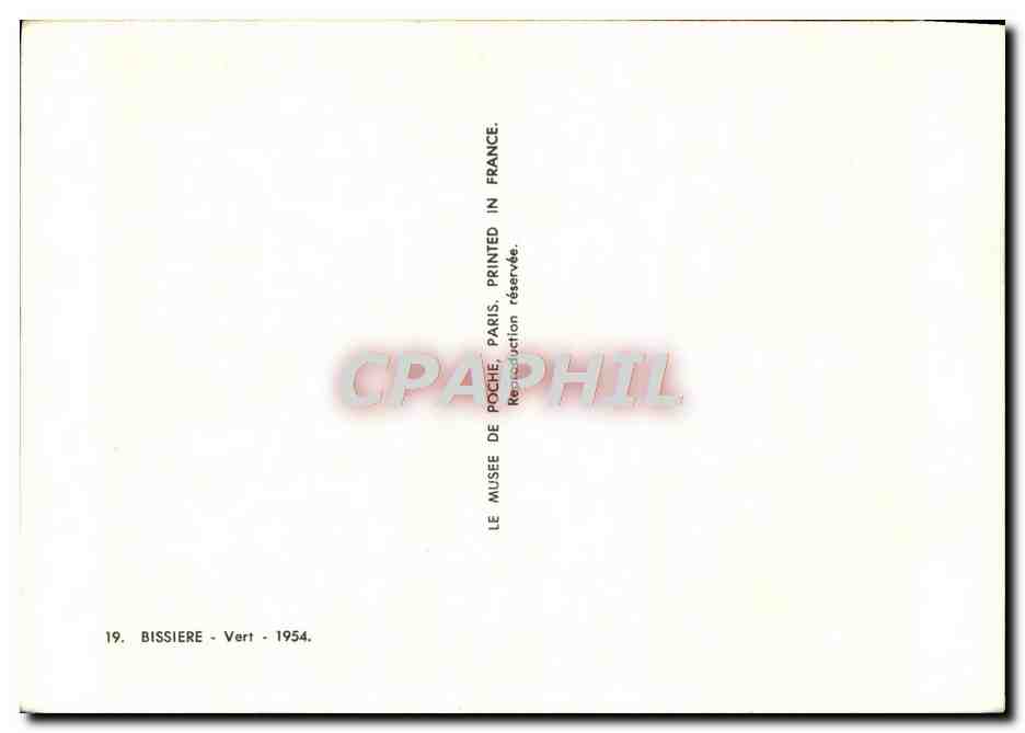 CPM Bissiere Vert 1954 — Verso