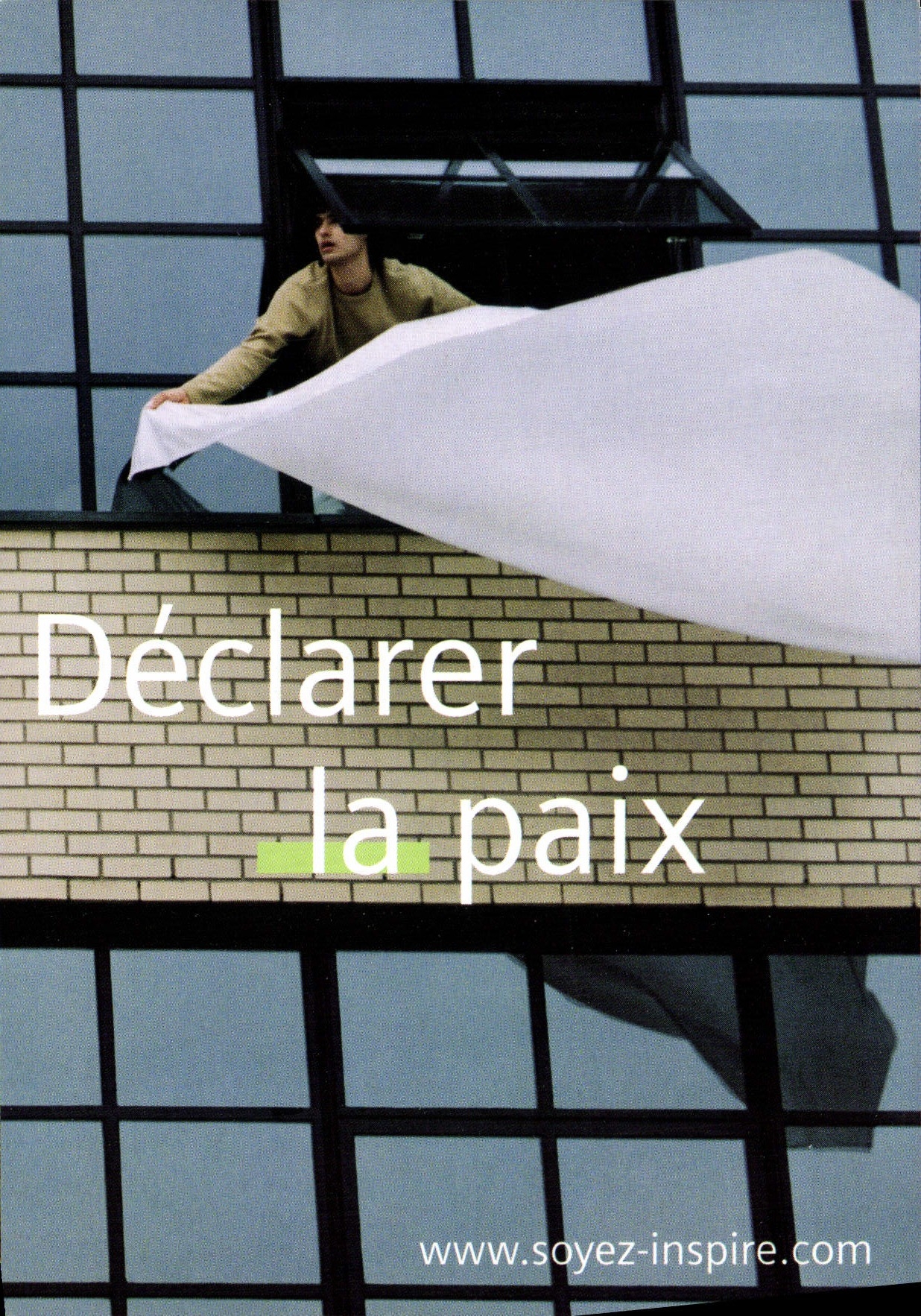 Déclarer la paix — campagne publicitaire Siemens 'Soyez inspiré' — édition 2001