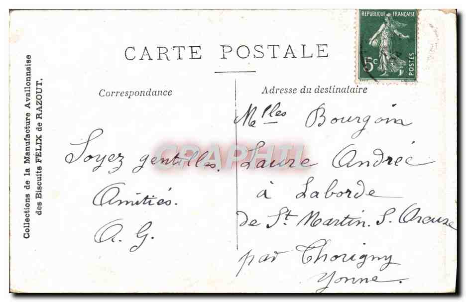 CPA Le Petit Poucet L'Ogre renifle et dit Je sens la Chair fraiche — Rückseite
