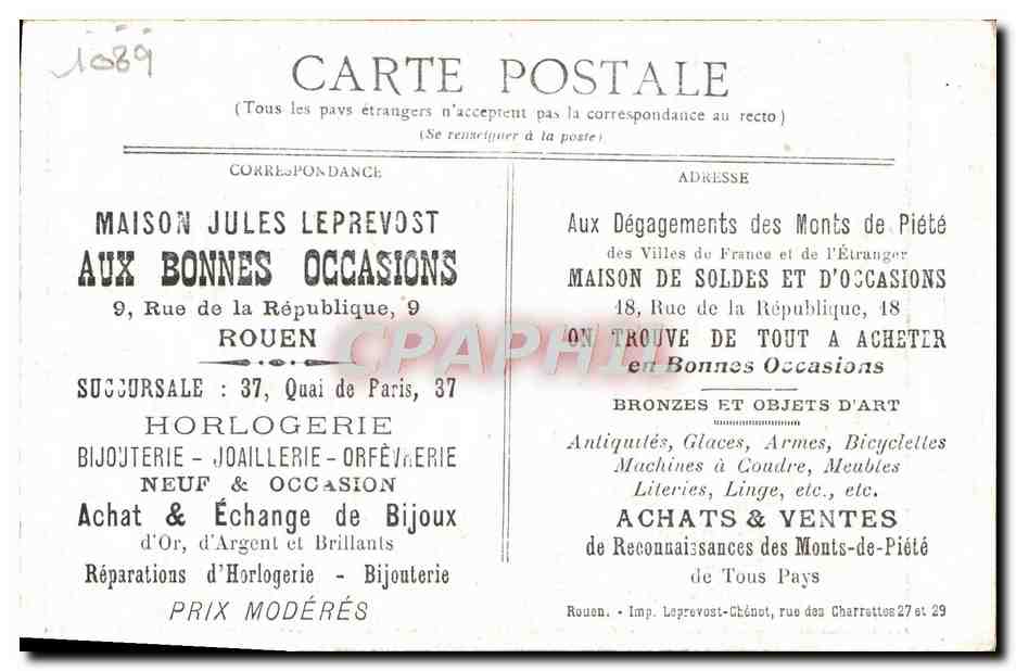 CPA Le Petit Poucet L'Ogre saisit un des Pauvres Enfnats — Rückseite