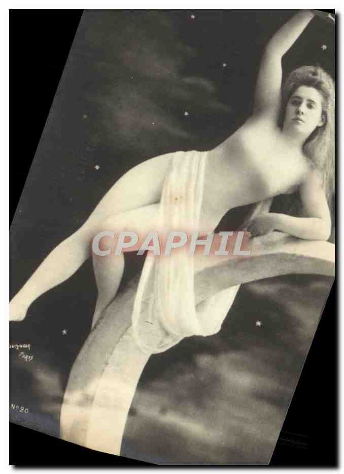 Danseuse nue sur fond étoilé — éditeur Lutinney, Paris, n°20