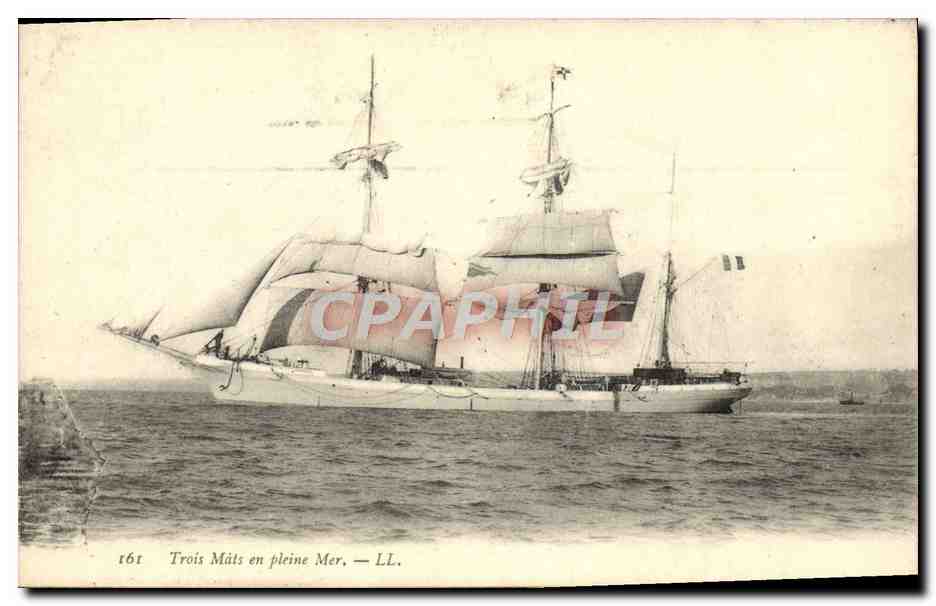 Trois Mâts en pleine Mer — LL. — n° 161
