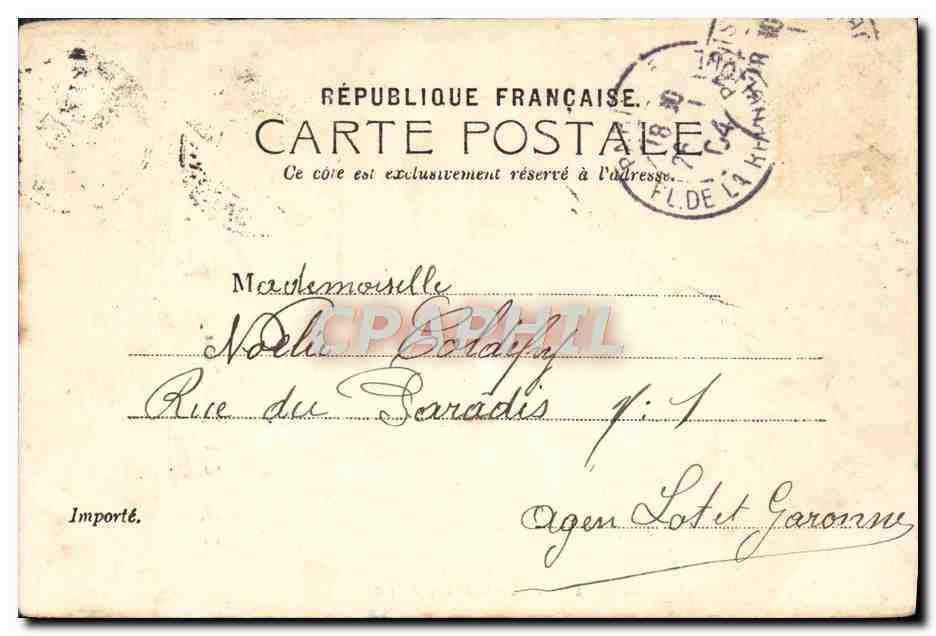 CPA Paris Eglise Notre Dame — Rückseite