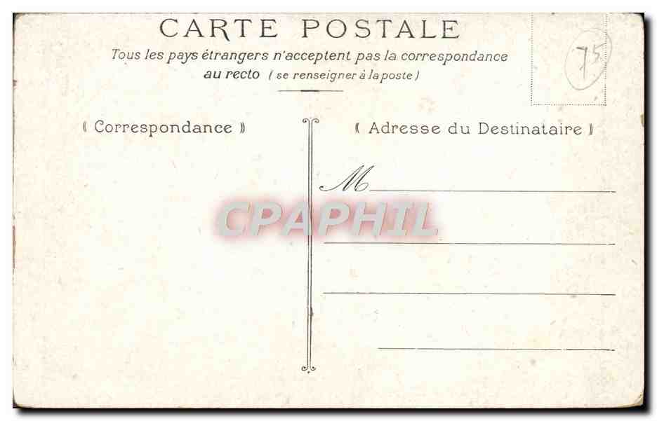 CPA Paris Notre Dame — Verso