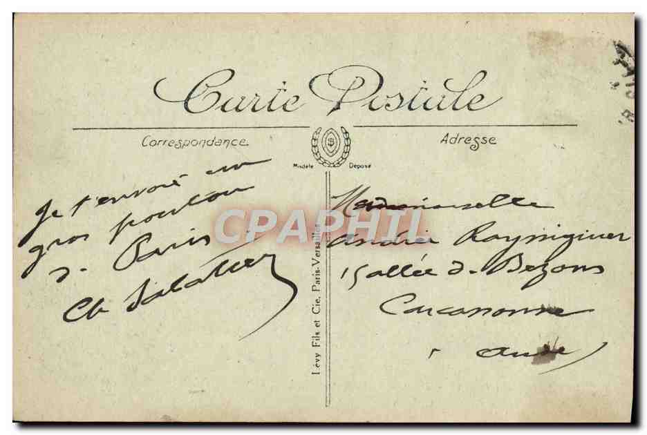 CPA Paris L'Opera — Rückseite