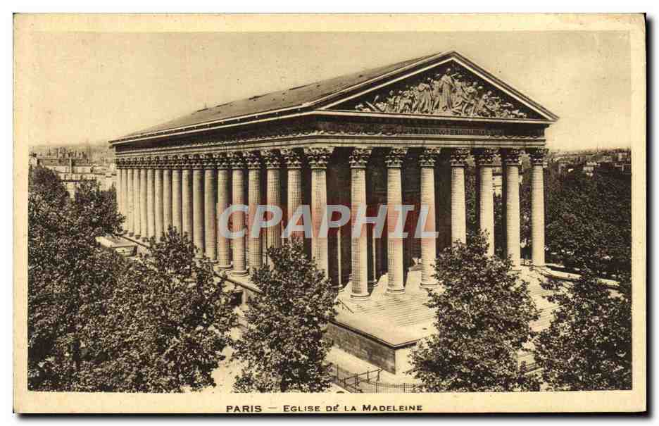 CPA Paris Eglise De La Madeleine