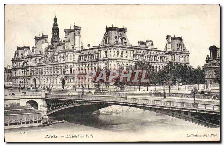 CPA Paris L'Hotel de Ville