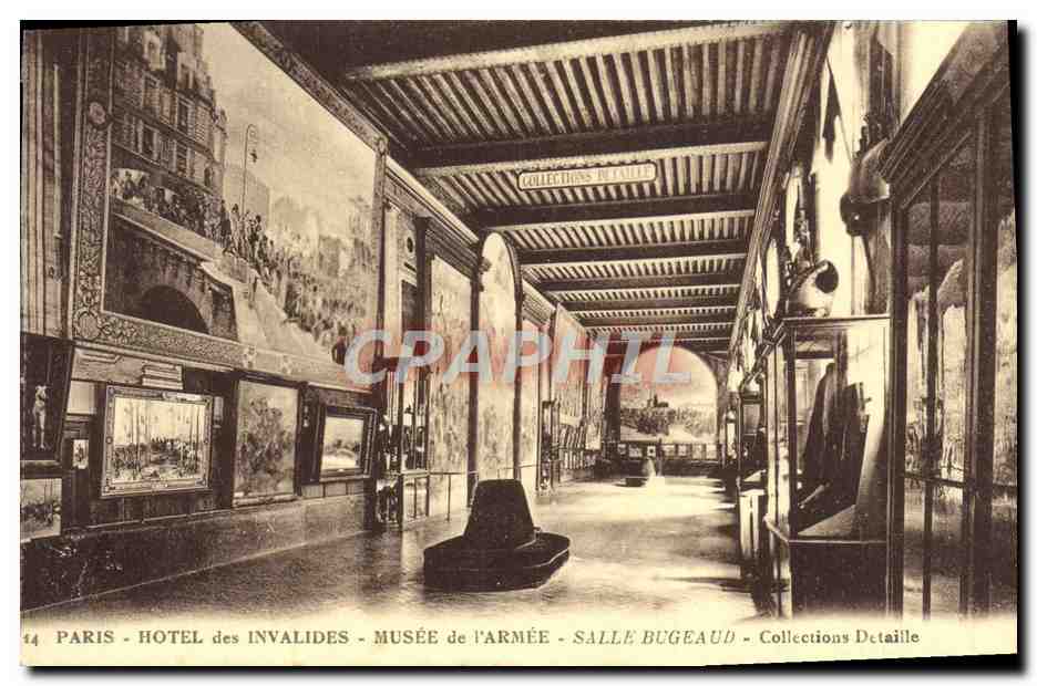 CPA Paris Hotel de Invalides Musee de l'Armee Salle Bugeaud Collections Detaille