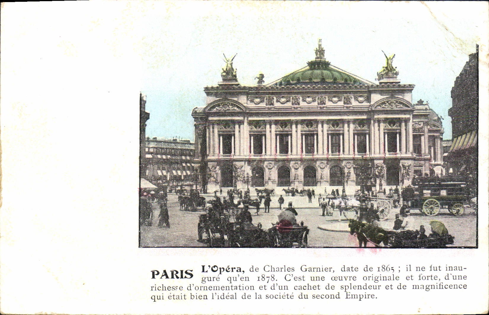 CPA Paris L'Opera de Charles Garnier 
