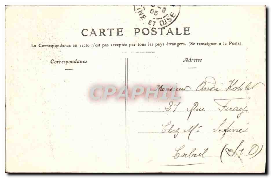 CPA Pontarlier Le Fort de Joux — Rückseite