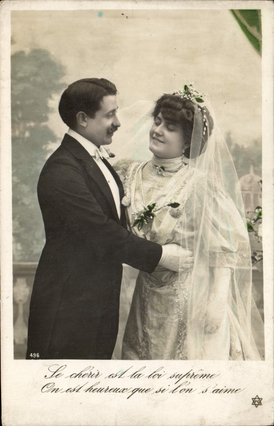CPA Fantaisie Femme Mariage 