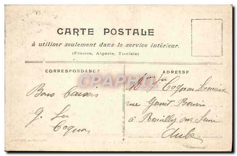 CPA Paris Inonde Quai de la Rapee — Rückseite