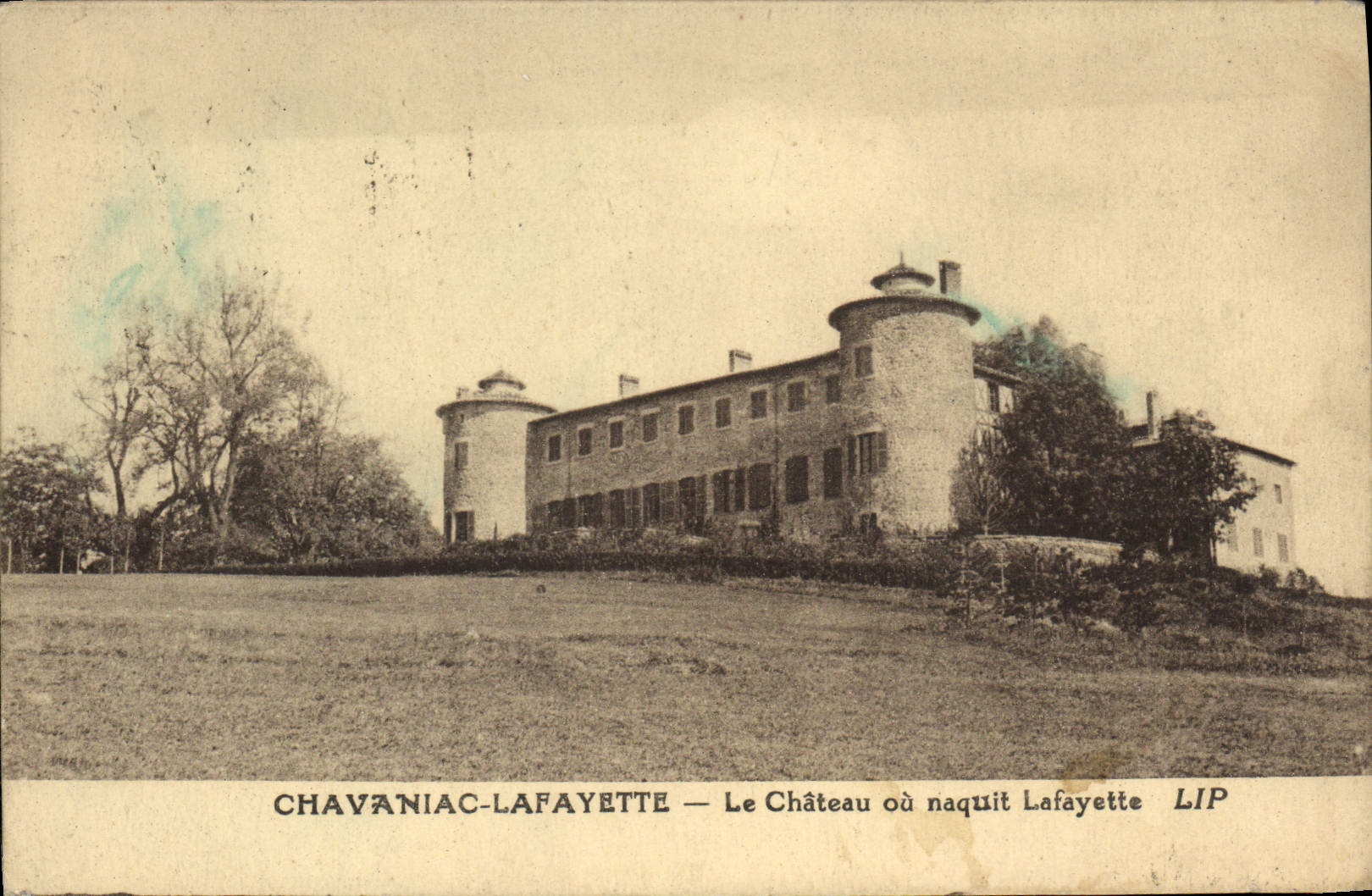 CPA Chavaniac Lafayette Le Chateau ou naquit Lafayette