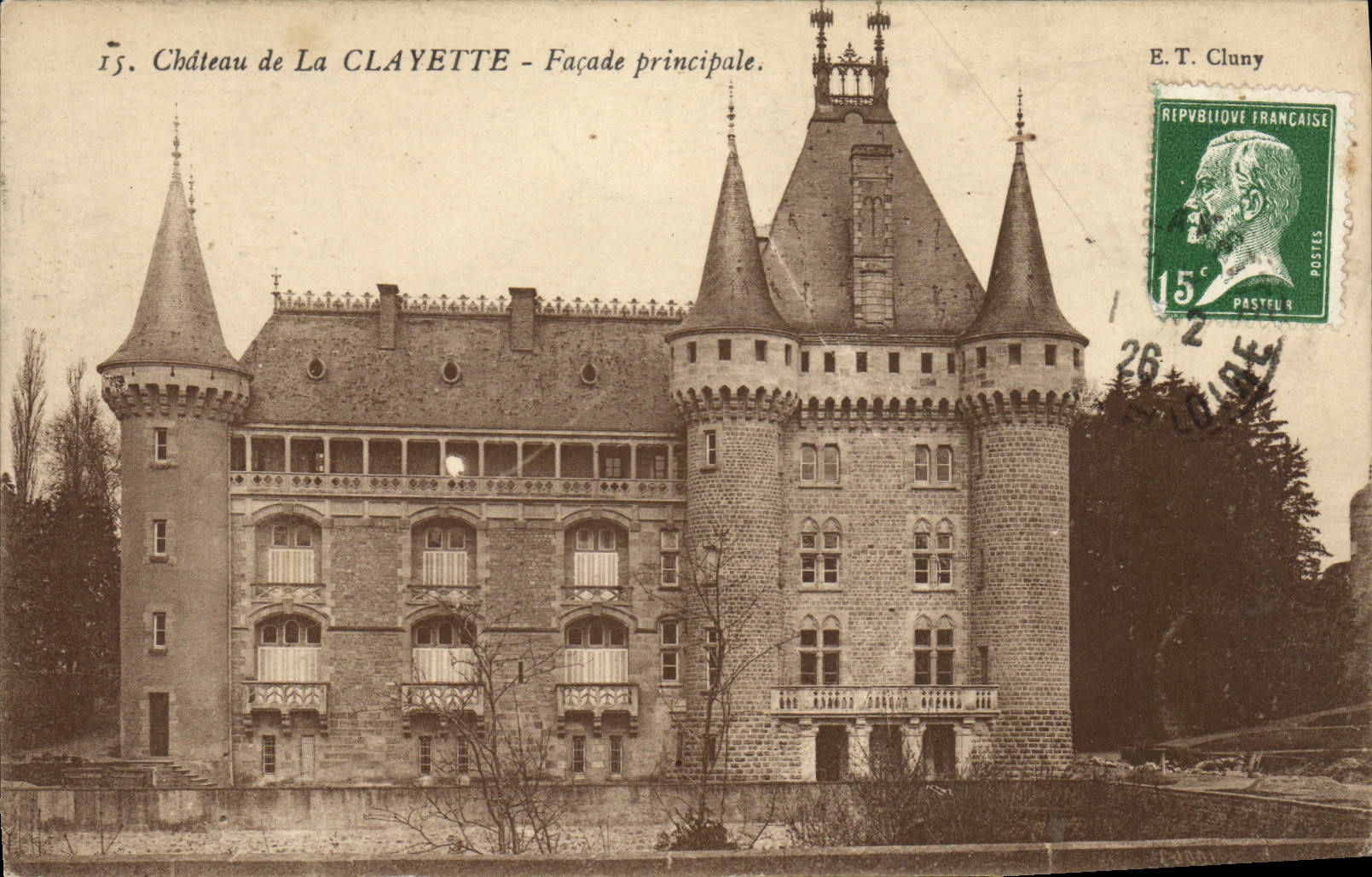 CPA Chateau de La Clayette Facade Principale