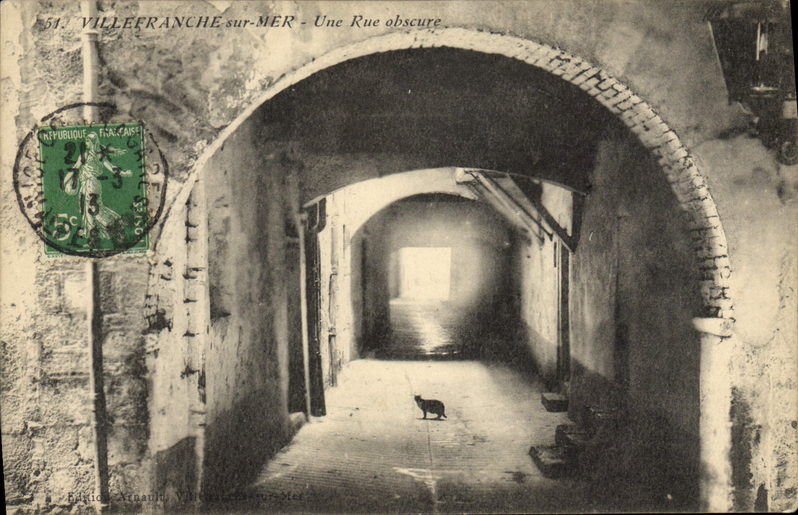 Villefranche-sur-Mer - Une Rue obscure — Édition Arnauld, n°51
