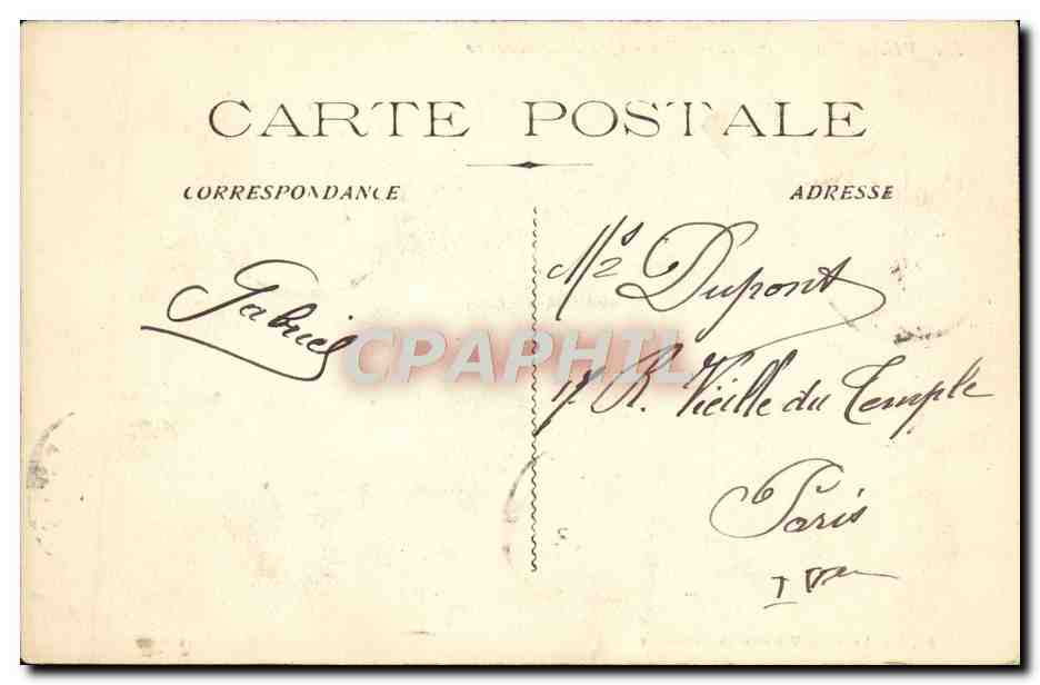 Villefranche-sur-Mer - Une Rue obscure — Édition Arnauld, n°51 — Verso