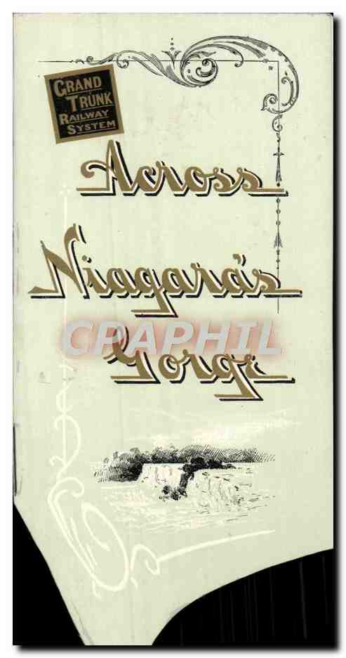 Petit livret Grand Trunk Railway Systel Niagara Gorge Niagara Falls 16 page leaflet