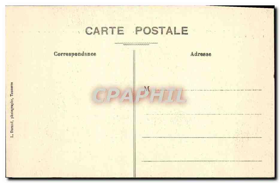 CPA Tanlay Le Chateau A Gauche l'On Distingne Les Deux Obelisques Et Le Pont — Rückseite