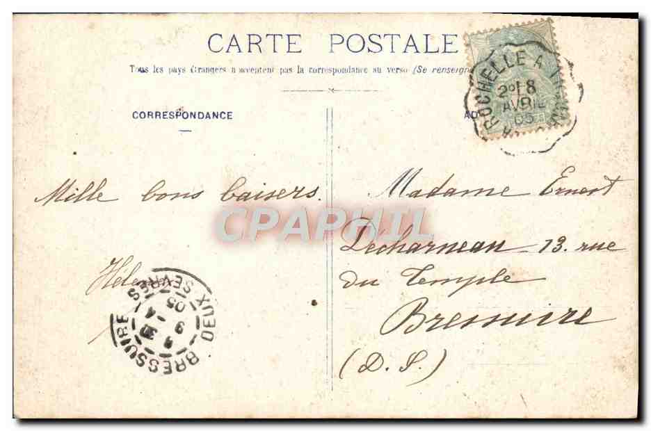 Fête à Chelle — défilé militaire — éditeur non identifié — Verso