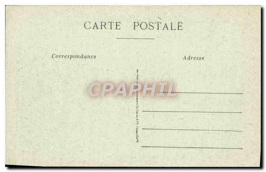CPA Chatelaillon La Falaise Des Boucholeurs Un Jour De Tempete — Back