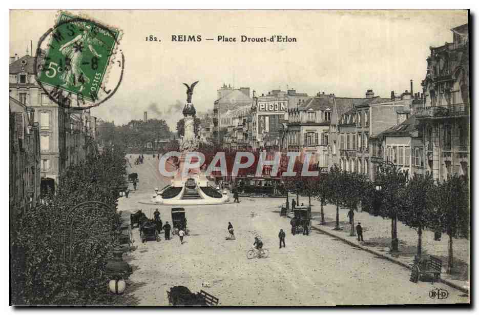 CPA Reims Place Drouet d'Erlon