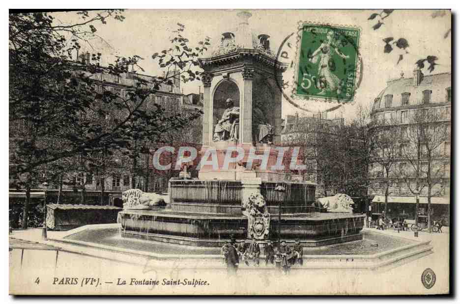 CPA Paris La Fontaine Saint Sulpice