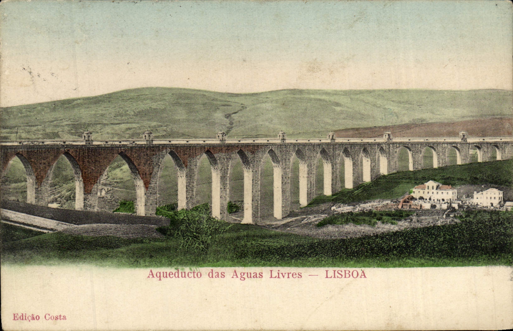 CPA Aqueducto Das Aguas Livres Lisboa